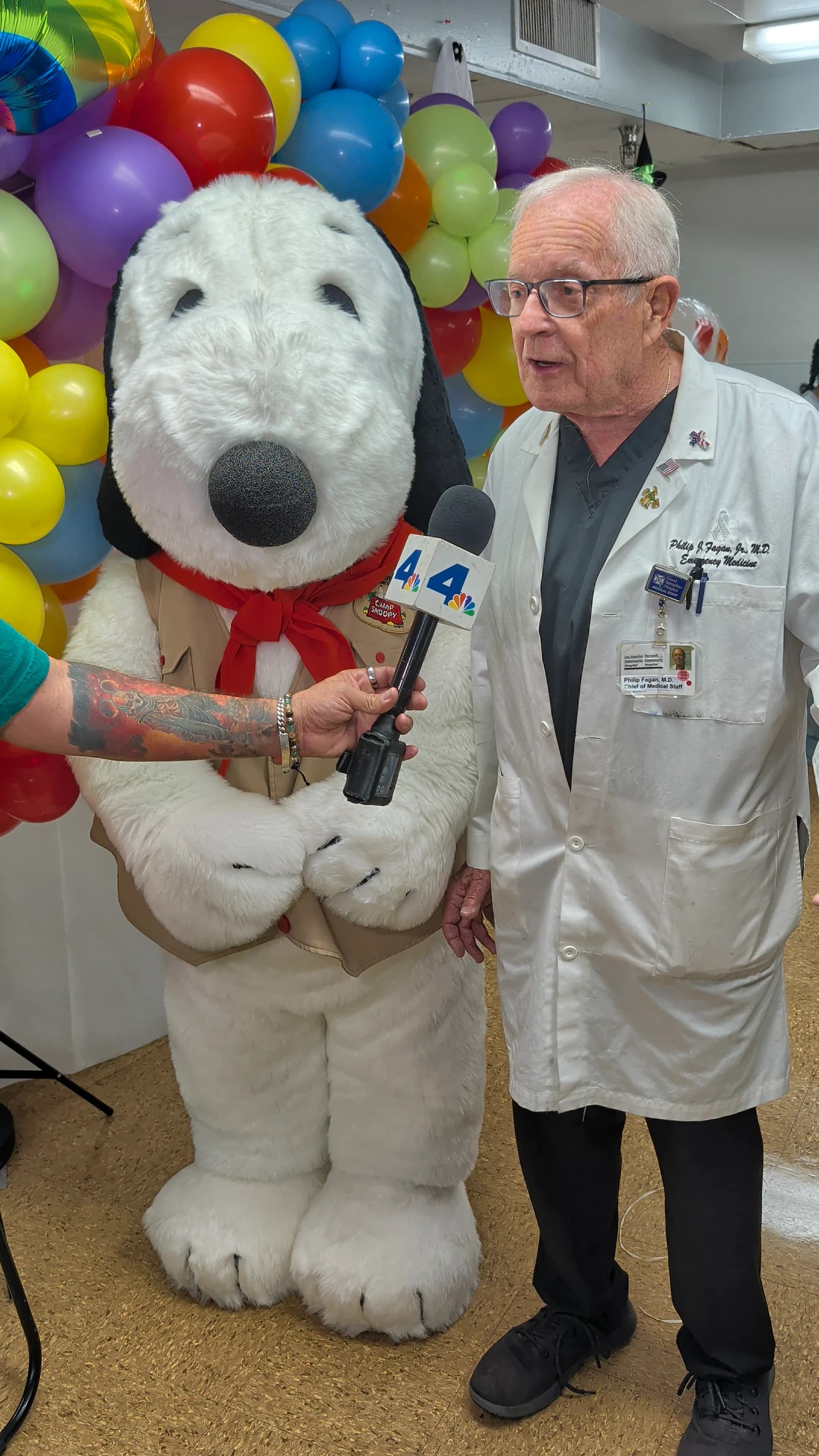 Charlie Brown, Lucy, Snoopy and the Peanuts Gang bring the healing joy of art to Los Angeles Community Hospital